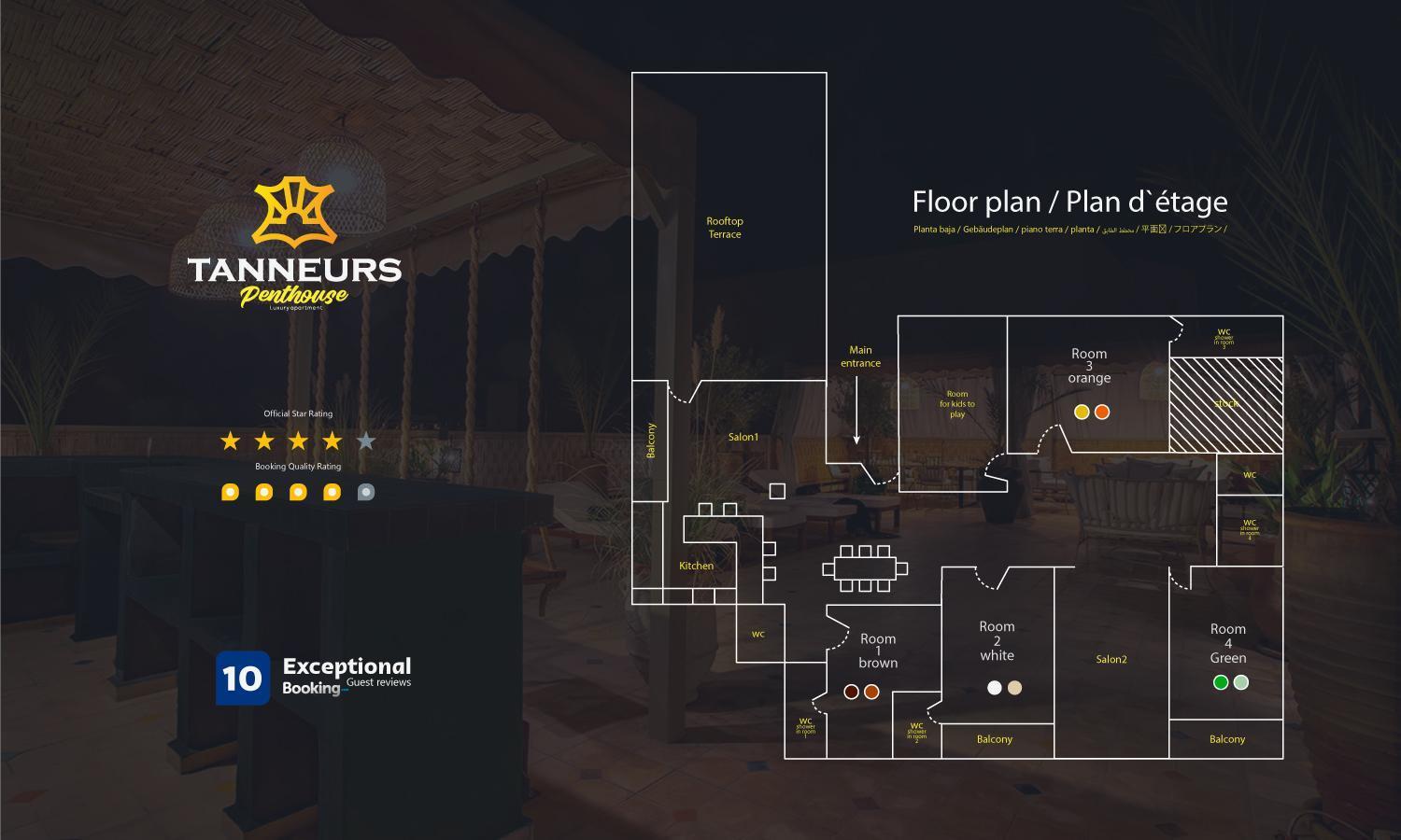Apartament Les Tanneurs Penthouse Marrakech Marrakesz Zewnętrze zdjęcie